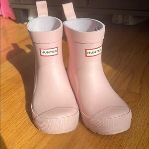 Hunter Kids Pink Rain Boots